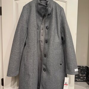 Calvin Klein Charcoal Gray Coat